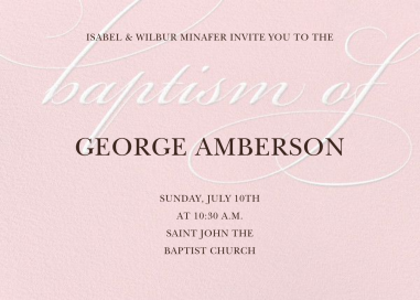 Script Baptism by Paper Source