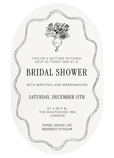 Floral and Scallop - Bridal Shower Invitation by Paperless Post