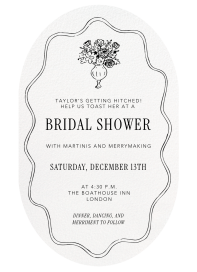 Floral and Scallop - Bridal Shower Invitation by Paperless Post
