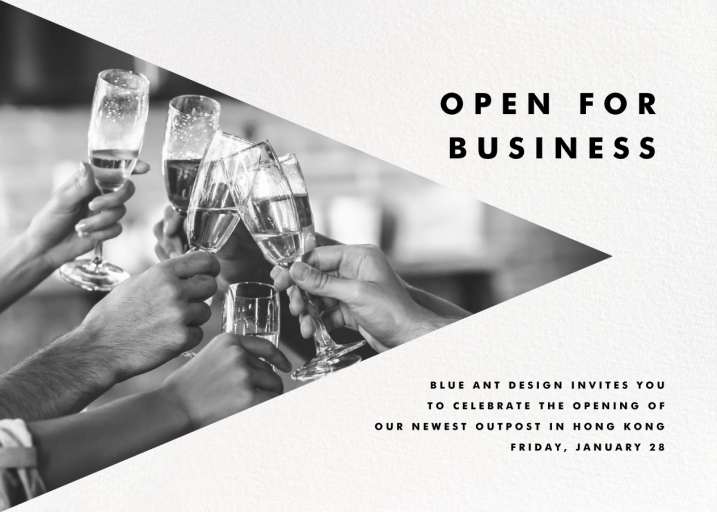 Side Triangle Photo - Business Invitation by Paperless Post