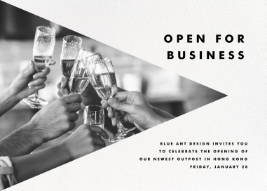 Side Triangle Photo - Launch Party Invitation by Paperless Post