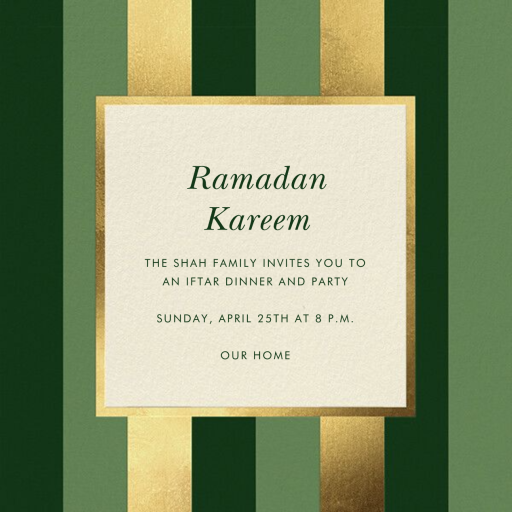 Gold Stripe - Invitation by kate spade new york