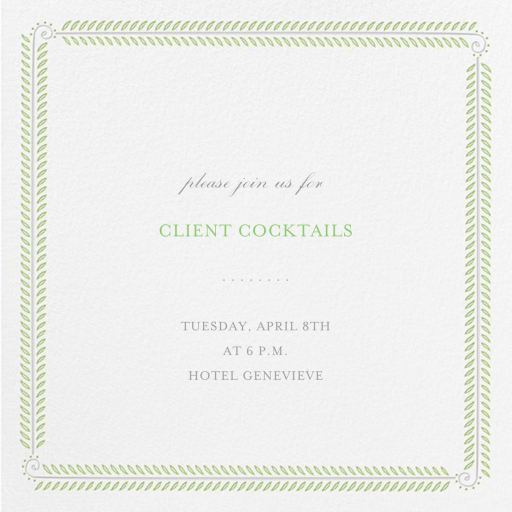 Filigree Vine - Cocktail Party Invitation by Paperless Post