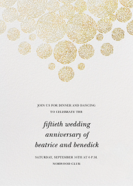 Radiant Swirls (Tall) - Celebration Invitation by Oscar de la Renta