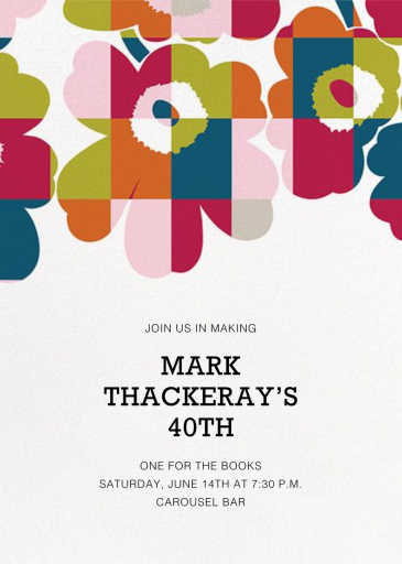 Ruutu-Unikko (Tall) by Marimekko