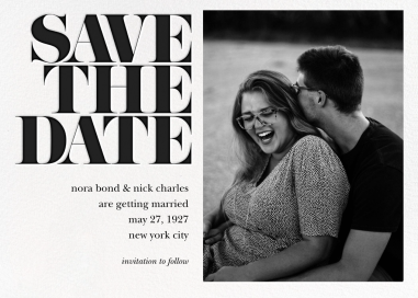 Vintage Book Save the Date (Photo) by kate spade new york