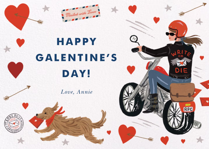 Write or Die - Valentine's Day Card by Rifle Paper Co.
