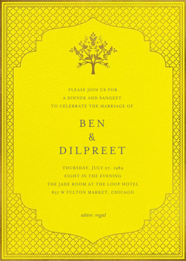 Abhitha - Indian Wedding Invitation by Anita Dongre