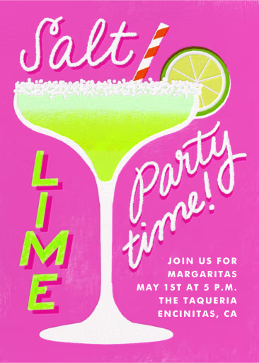 Salted Rim - Summer Party Invitation by Hello!Lucky