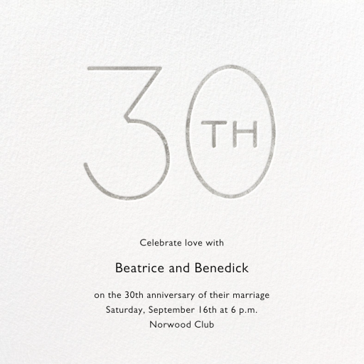 Decade - Anniversary Invitation by Paperless Post