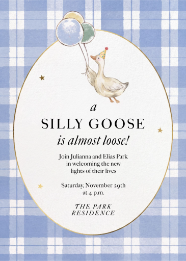 Plaid Bear - Baby Shower Invitation by Paperless Post