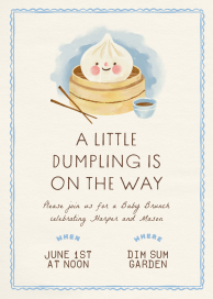 Sweet Little Dumpling - Baby Shower Invitation by Paperless Post