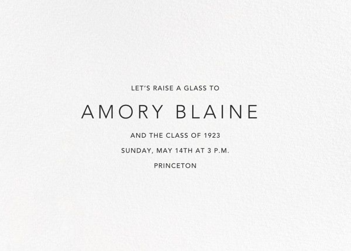 Flying Tassels (Photo) - Celebration Invitation by Linda and Harriett - Back