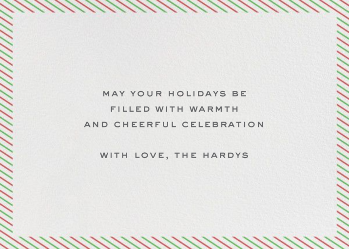 Merry Little Christmas - Greeting Card by Paperless Post - Back