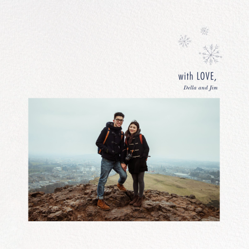 Falling Snow - Holiday Card by Paperless Post