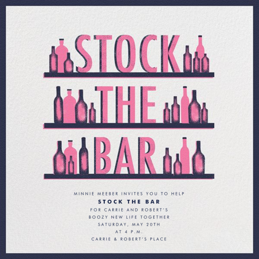 Stock The Bar by Paperless Post