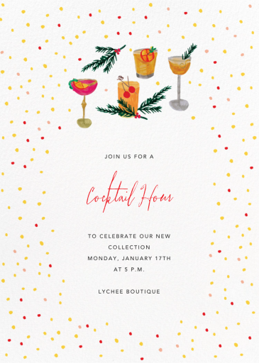 Assorted Cocktails - Cocktail Party Invitation by Mr. Boddington's Studio