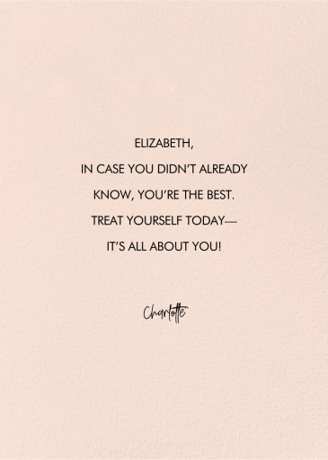 Honey Bun - Valentine's Day Card by 2021 Co. - Back