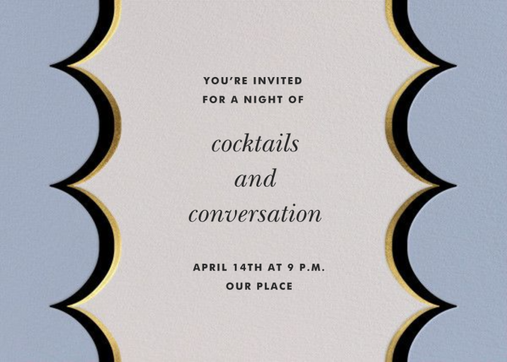 Intarsia Scallop - Party Invitation by kate spade new york