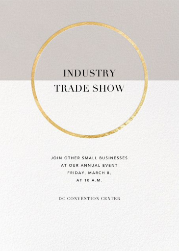 Metallic Circle by Paperless Post