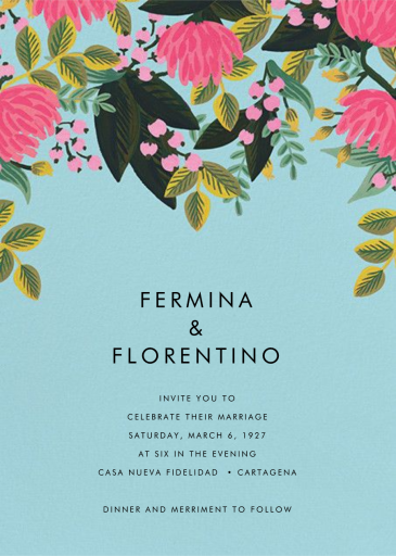 Saigon Blooms (Tall) - Wedding Invitation by Rifle Paper Co.