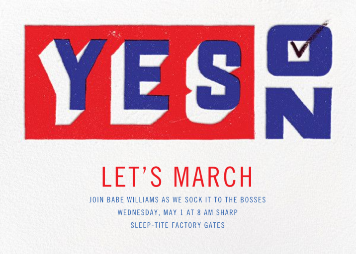 Vote Yes (Invitation) - Election Invitation by Paperless Post