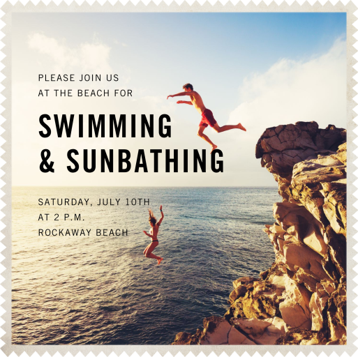 Custom (Sawtooth) - Invitación a una fiesta en la playa de Paperless Post