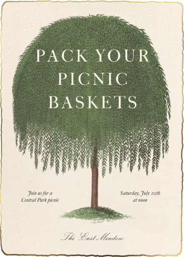 Quiet Willow - Summer Party Invitation by John Derian