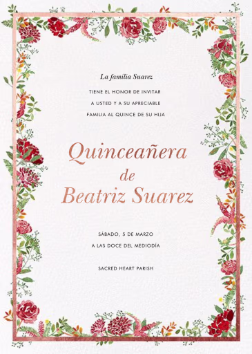 Espelette - Quinceañera Invitation by Paperless Post