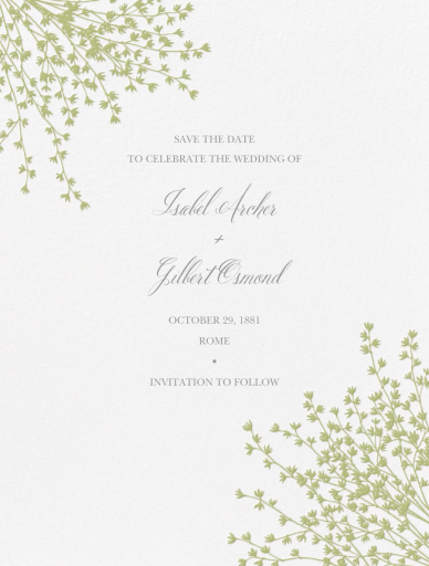 Forsythia Sprig (Save The Date) - Diwali Invitation by Crane & Co.