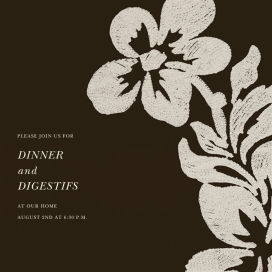 Flora - Dinner Party Invitation by Oscar de la Renta