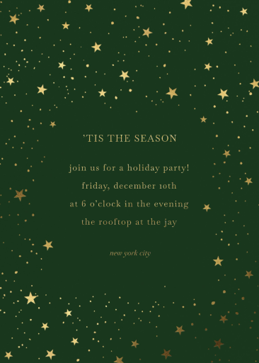Stars and Sparkle - Corporate Holiday Party Invitation by Sugar Paper