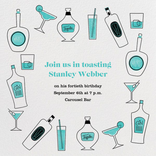 Mini Bar - Cocktail Party Invitation by Paperless Post