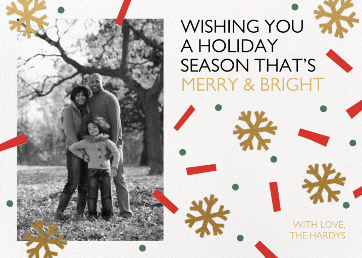 Winter Confetti - Holiday Card by Paperless Post