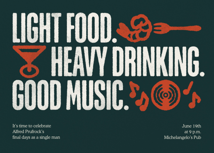 Well Balanced - Bachelor Party Invitation by Derek Blasberg