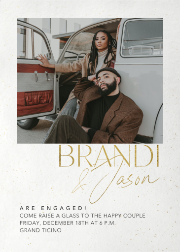 Gold Flecks by Paperless Post