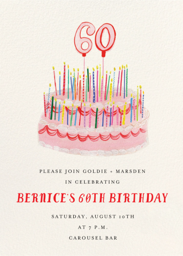 All the Candles - Birthday Invitation by Mr. Boddington's Studio