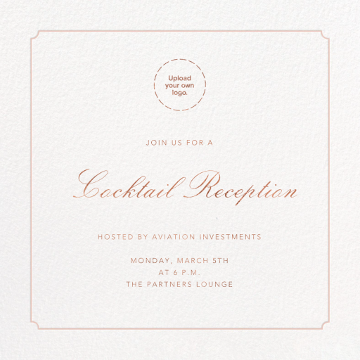 Indented Rounded Corners - Cocktail Party Invitation by Paperless Post