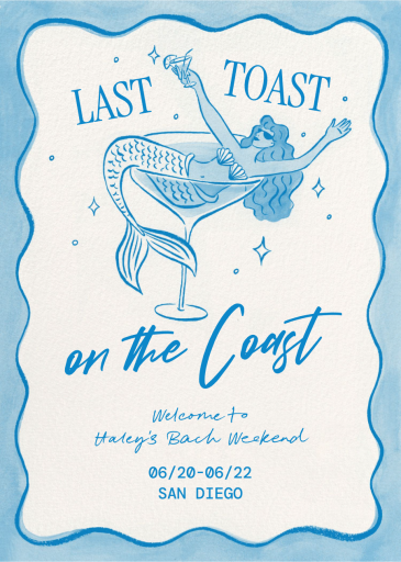 Martini Mermaid - Bachelorette Party Invitation by Paperless Post