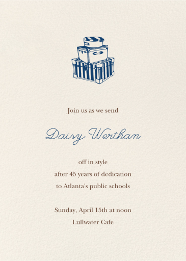 Cream - Retirement and Farewell Party Invitation by Paperless Post