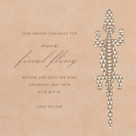 Kinga - Bachelorette Party Invitation by Schumacher