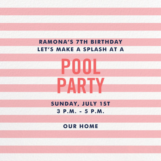 Beach Towel - Birthday Invitation by kate spade new york