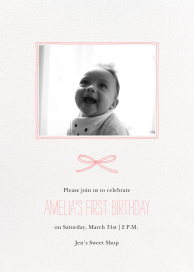 Organic Border - First Birthday Invitation by Paperless Post