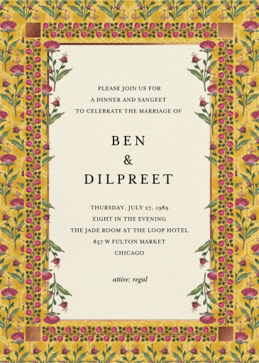 Nirvi - Indian Wedding Invitation by Anita Dongre