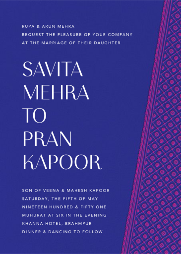 Choli - Wedding Invitation by Paperless Post