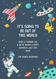 Out of this World - Birthday Invitation by Hello!Lucky