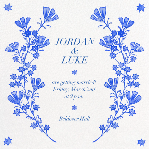 Star Petals - Invitation by Iris + Marie