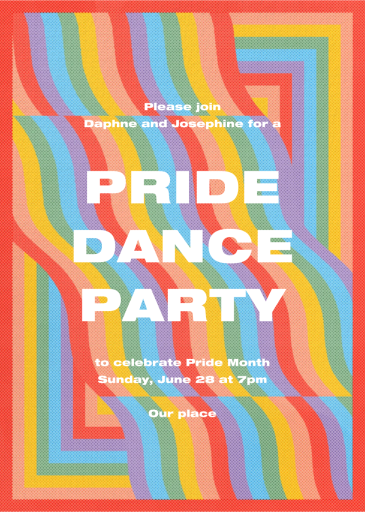 Rainbow Waves - Pride Invitation by Paperless Post