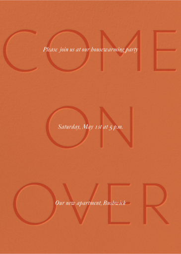 Subtle Text - Housewarming Invitation by Paperless Post