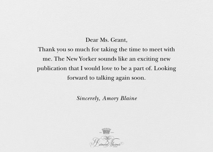 Thank You with Flair by Bernard Maisner - Back